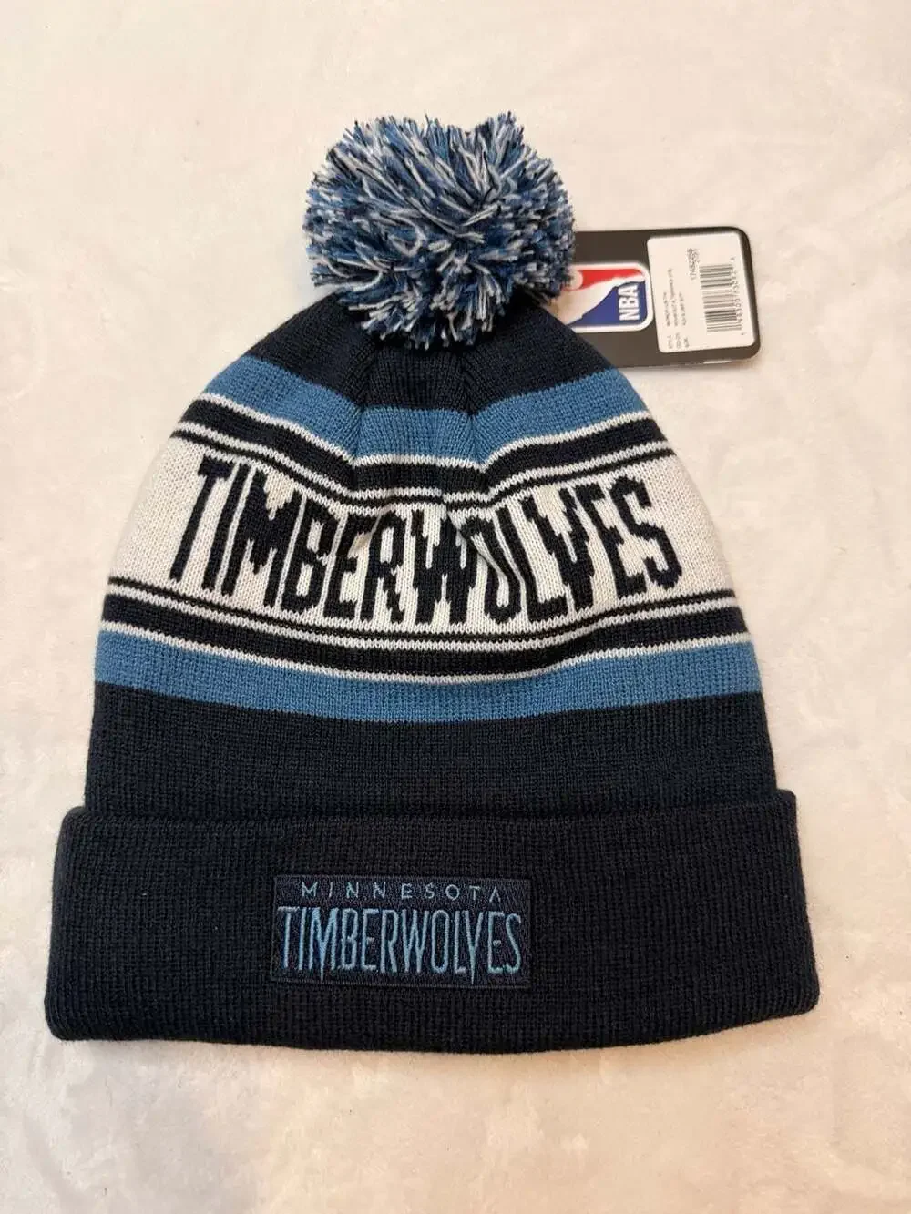 Minnesota Timberwolves NBA Youth Cuffed Knit Hat Beanie with Pom